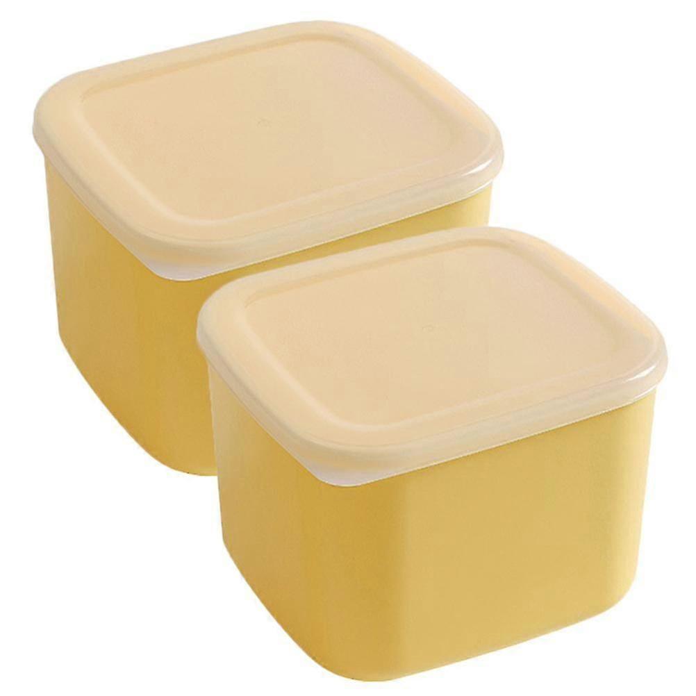 2Pcs Cheese Slice Case Cheese Container Reusable Cheese Box Butter Storage Case for Outdoor