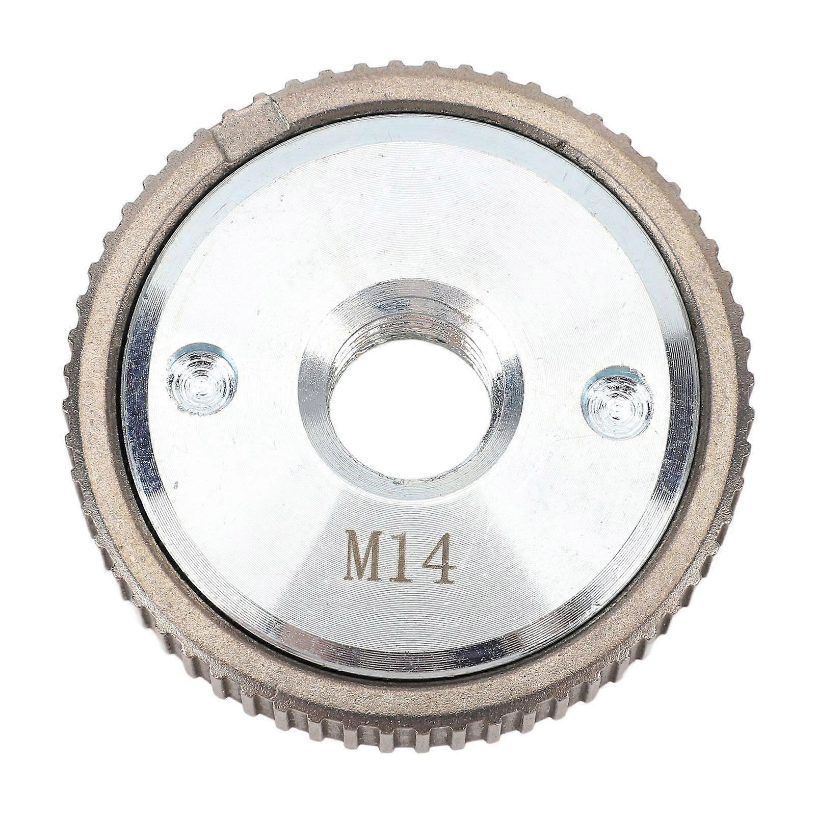 Angle Grinder Pressure Plate Replacement M14 Thread Quick Release Self Locking Flange Clamping Nut Silver Gear Model