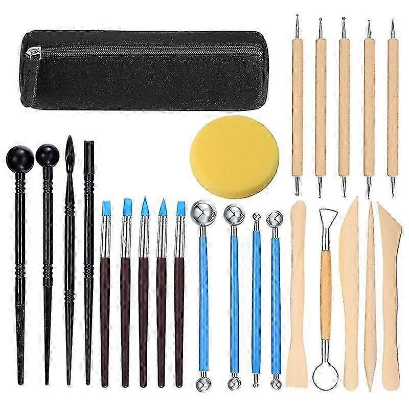 Polymer Clay Tools, 25 Pcs Clay Sculpting Tools, Modeling Clay Tools Set, Pottery Carving Tool for