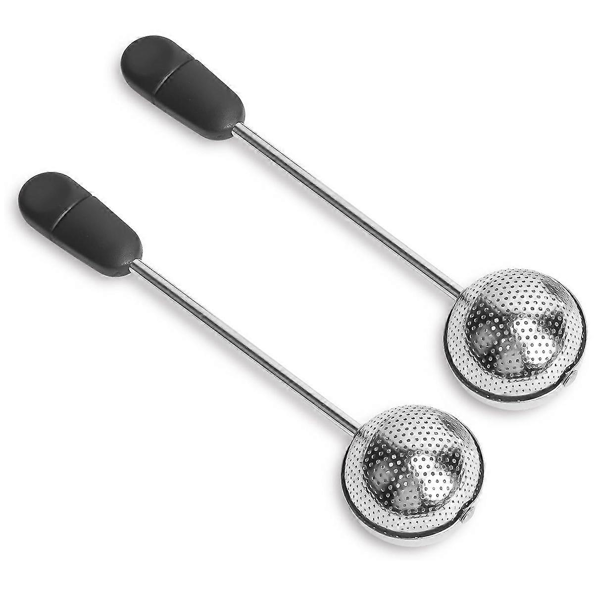 Long Handle Twisting Tea Ball, 2Pcs Tea Ball Infuser for Loose Tea
