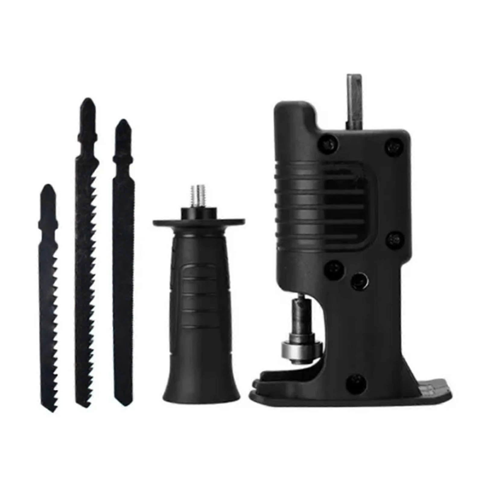 Reciprocating Saw Adapter Handheld Portable Electric Drill Attachment Kit for Jig Saws Woodworking Cutting Tool