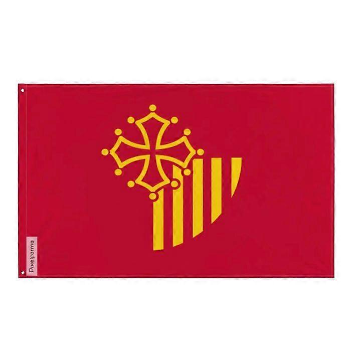 Flag - Languedoc-Roussillon - 90 x 150 cm - Polyester - Double-sided print - Iron eyelets