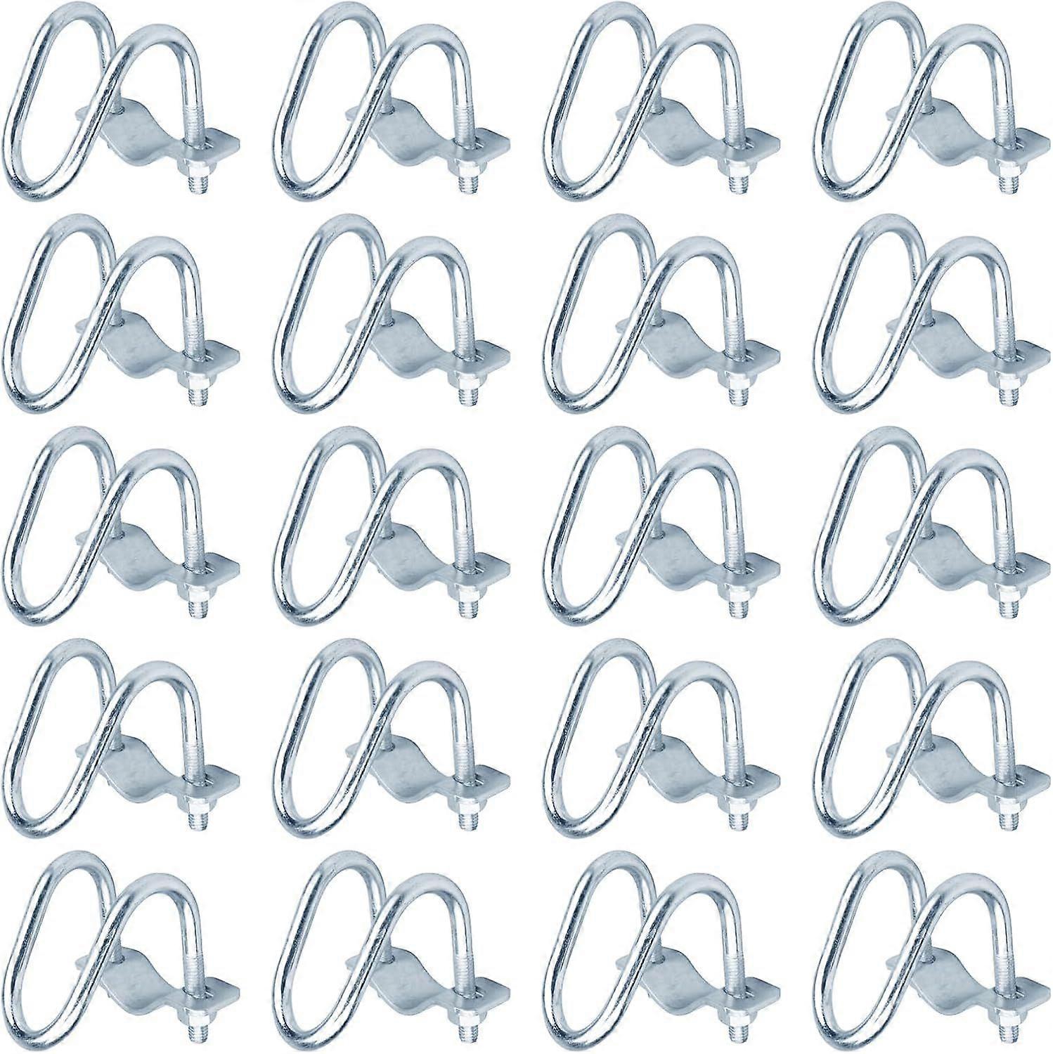 SeraphinaT 20 Sets 3/4" x 3/4" O.D. Cross-Connector Vertical Pipe Clip Crossover