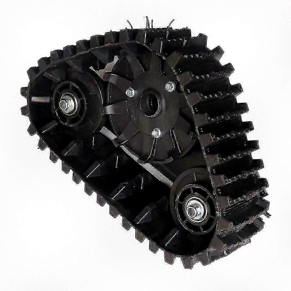Children's ATV UTV Buggy Quad Snow Track Kit with Snowblower Wheels and Snowmobile Tracks Assembly