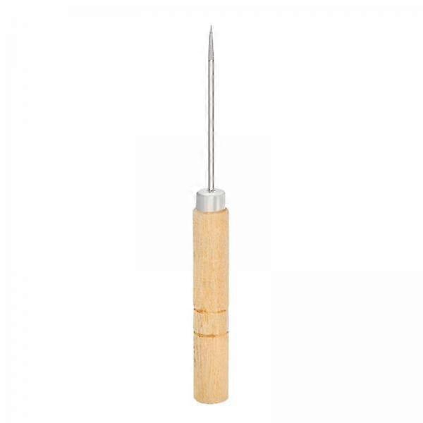 3xWooden Leather Craft Punch Scratch Tool Awl Pin Maker Stitching Working
