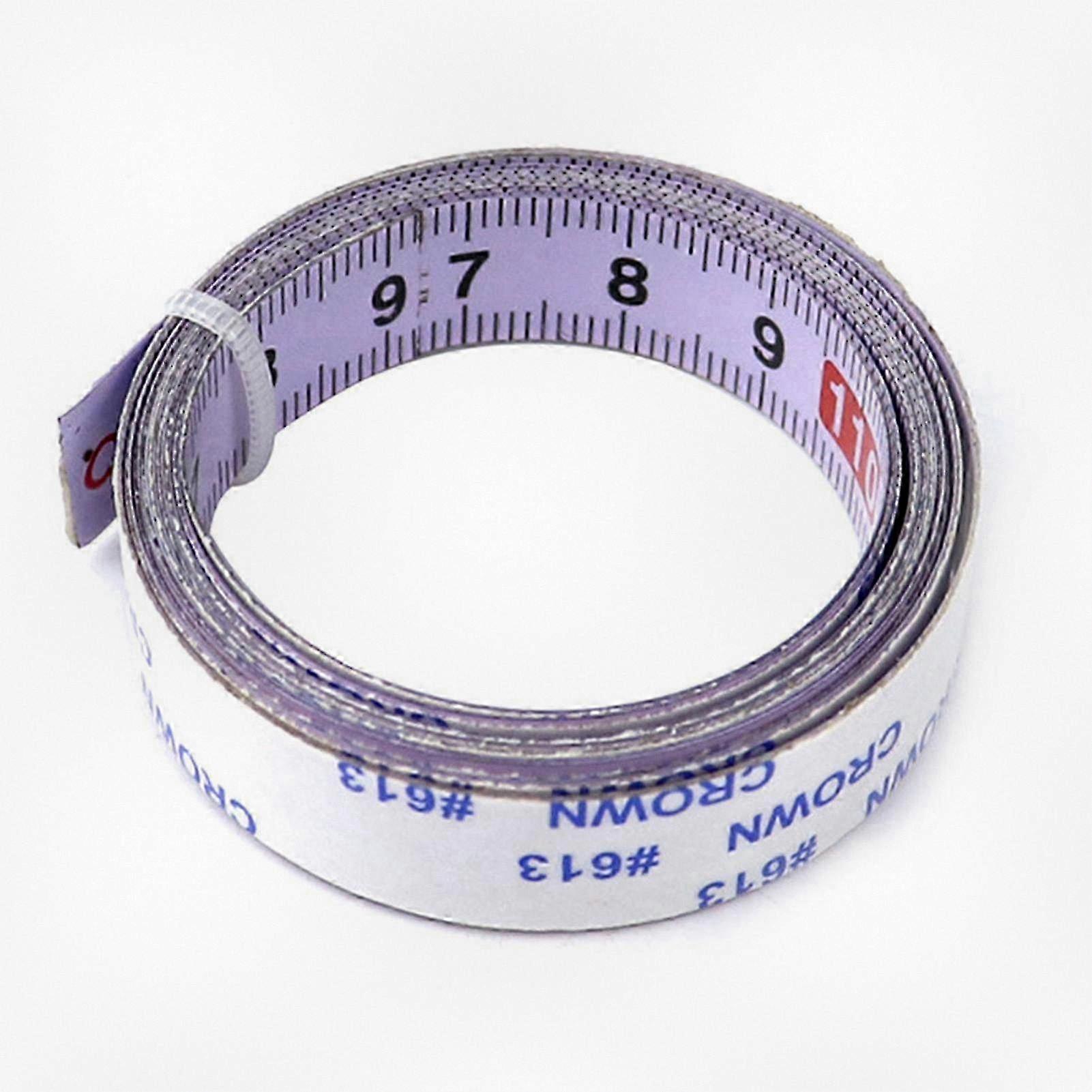 Self-adhesive Reverse Measuring Ruler Stainless Steel Tape Measure for Suitable for Various Saw Tables, 1/2/3/4/5/6m Length