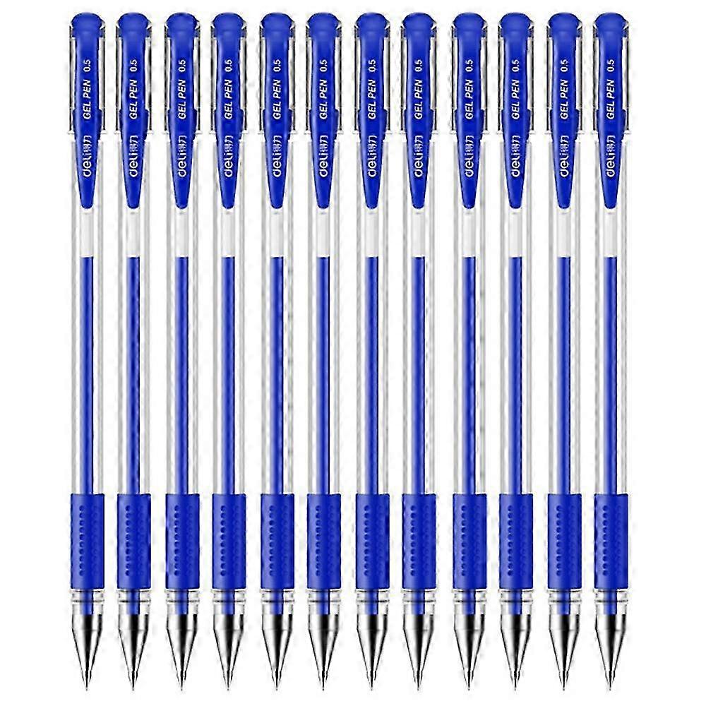 12-Piece Type-C 6600ES Gel Ink Pens for Smooth and Durable Writing in Office and School Settings