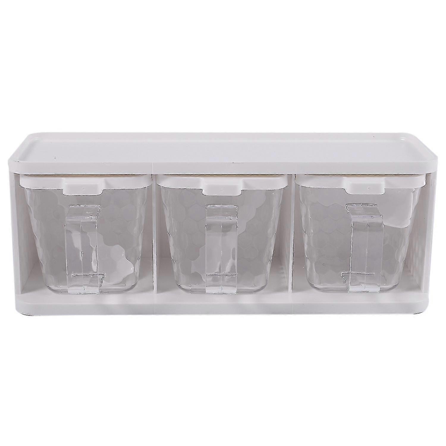 Rotatable Spice Jars with Handle & Spoon - Kitchen Storage (haoyi)