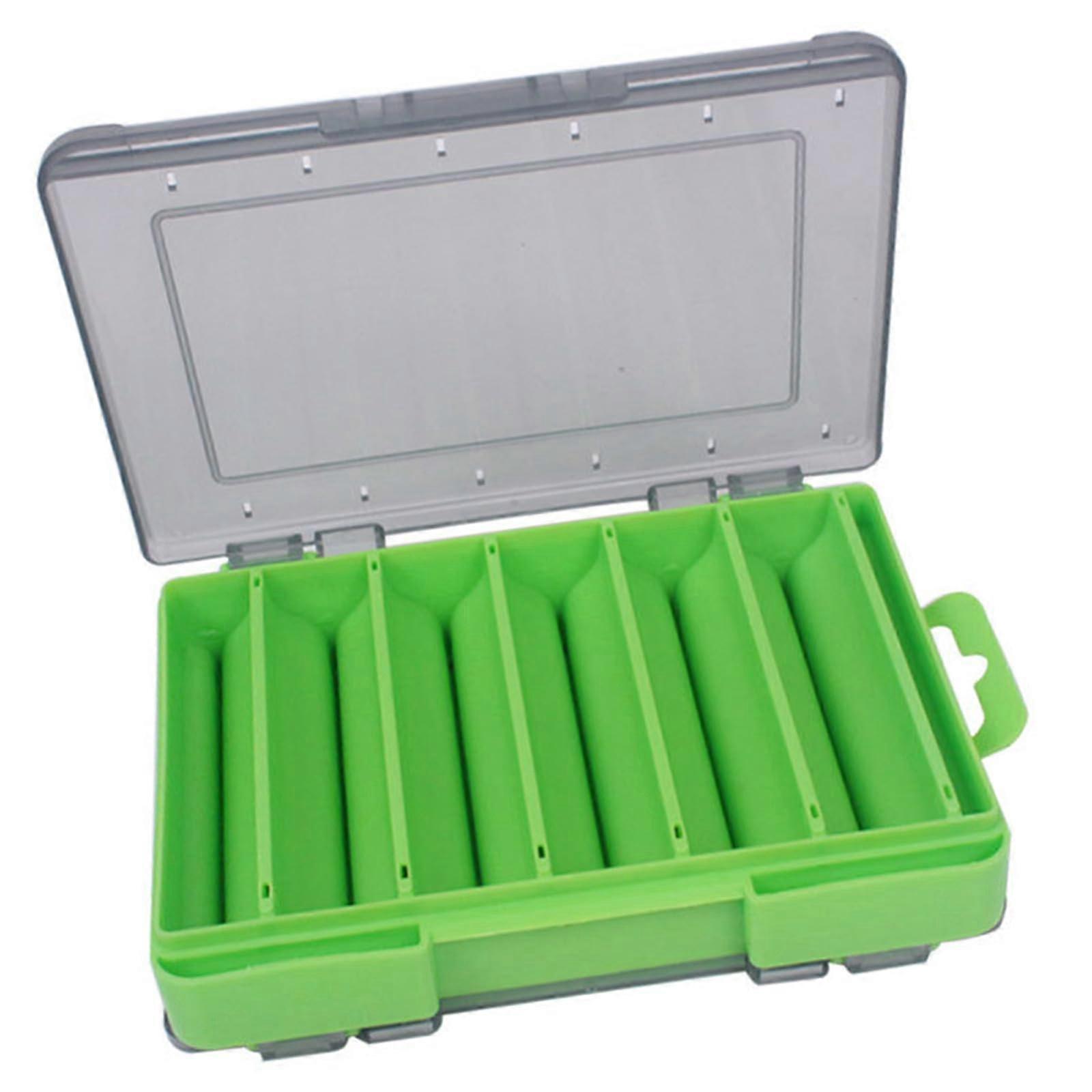 Clear Clamps Fishing Tackle Box Fishing Hook Storage Box Bait Hooks Storage Box Green