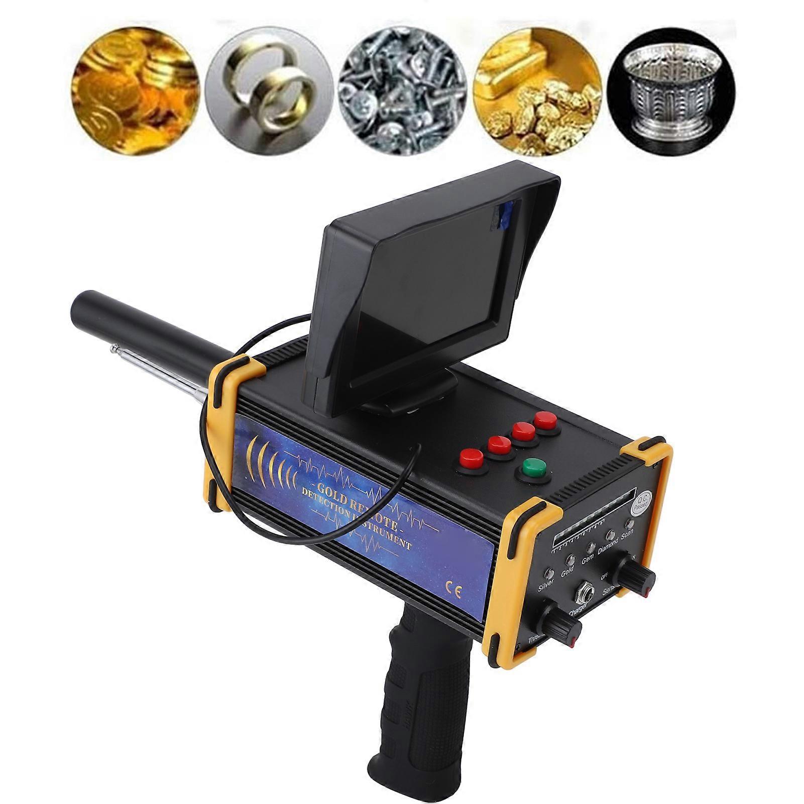 20M Depth Metal Detector with Screen Search Finder 1200M Range Deep Underground Gold Silver Copper Treasure Finder for Security Inspection 100‑240V E