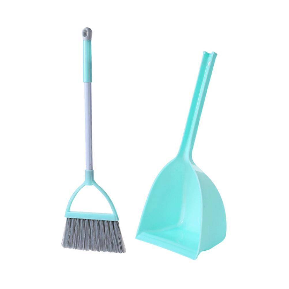 Mini Mint Green Broom Dustpan Set – Educational Pretend Play Cleaning Kit for Parent Child Activities and Early Housework Learning
