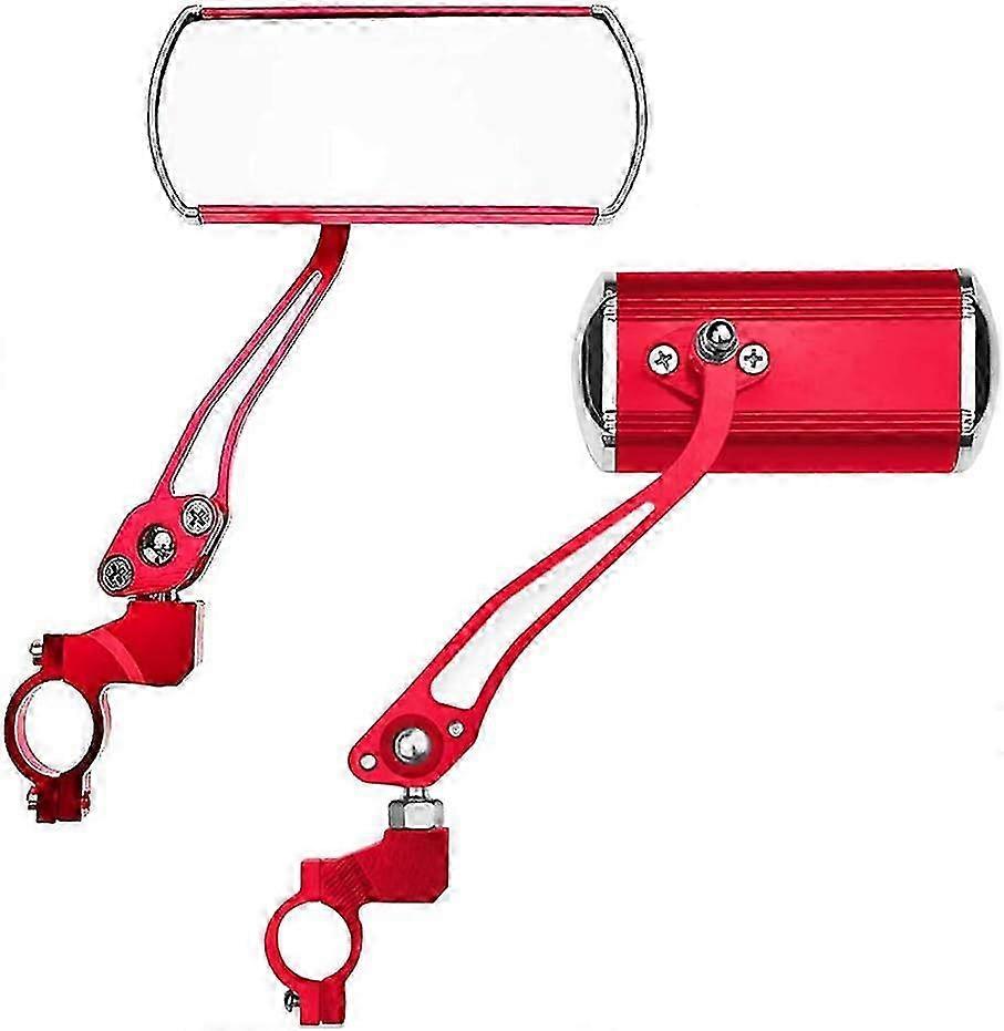 Bicycle Mirror 360° Rotating Wide Angle Handlebar Rear View Mirror with Adjustable Gooseneck for Road Biking