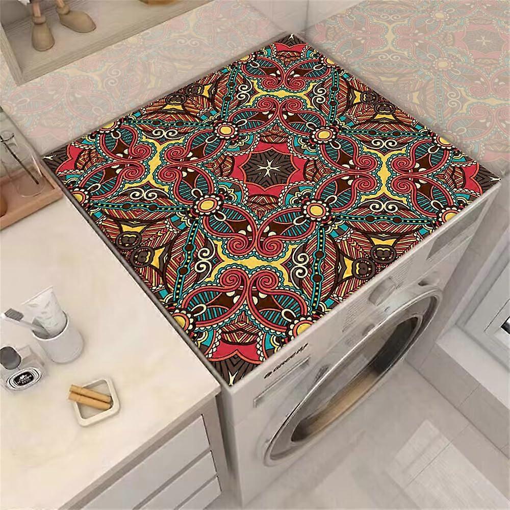 Washing Machine Cushion, NonSlip, Absorbent, QuickDrying (Red, 50x60 cm)