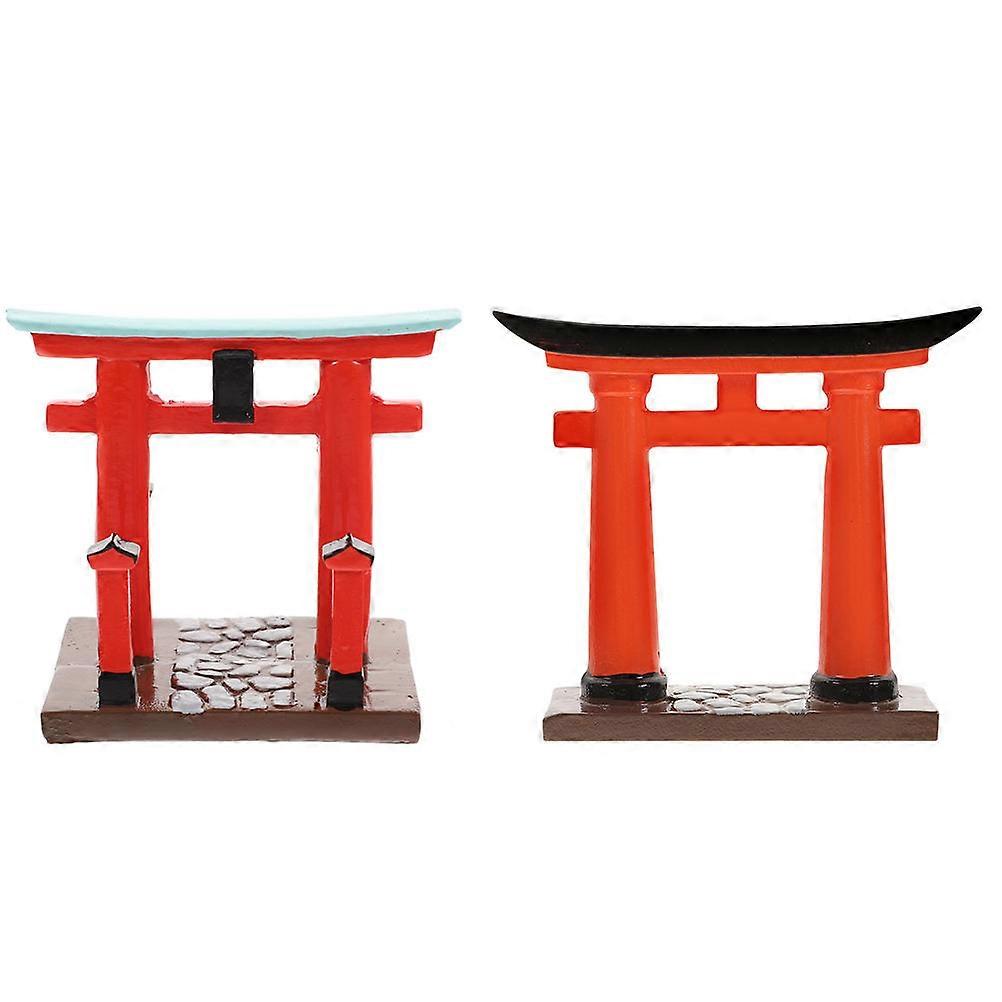 Creative Resin Gate Model, Perfect Addition to Mini Houses and Gardens