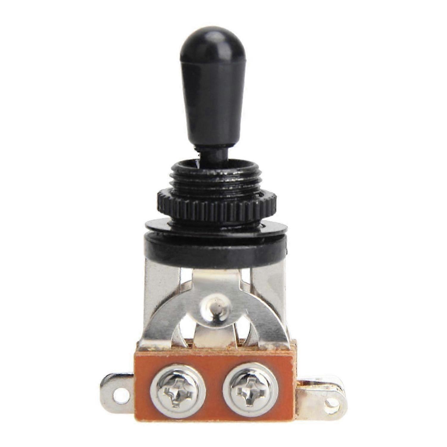 Guitar Toggle Switch Round Tip 3 Way Mini Black Short Straight Electric Guitar Toggle Switch Controller