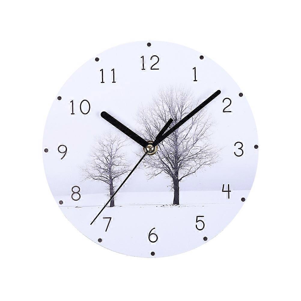 European Style Silent Wall Clock – Sturdy Decorative Timer for Living Room – Creative Design Without Ticking Noise