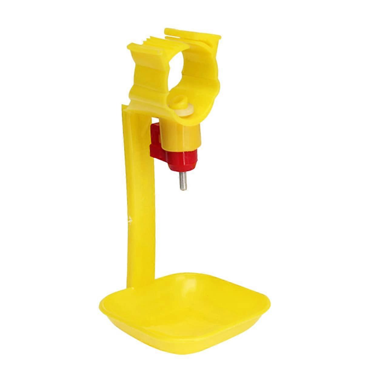 Chicken Waterer 10-Pack For Chicks - Poultry Waterer Kit, Drinking Dispenser, Feed And Waterer, Yellow
