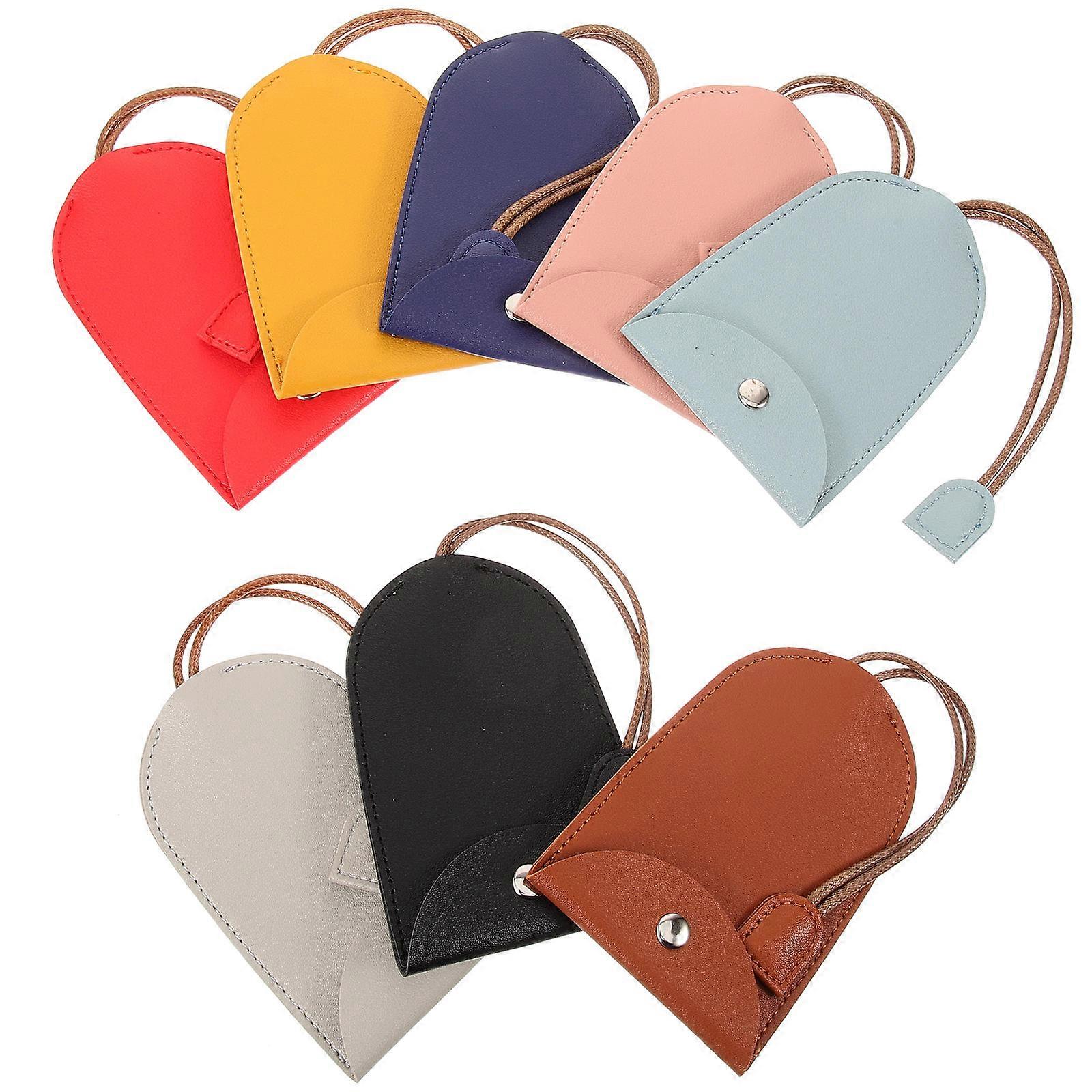 Portable Car Key Case Compact Shape Black Storage for Keys Men 8Pcs