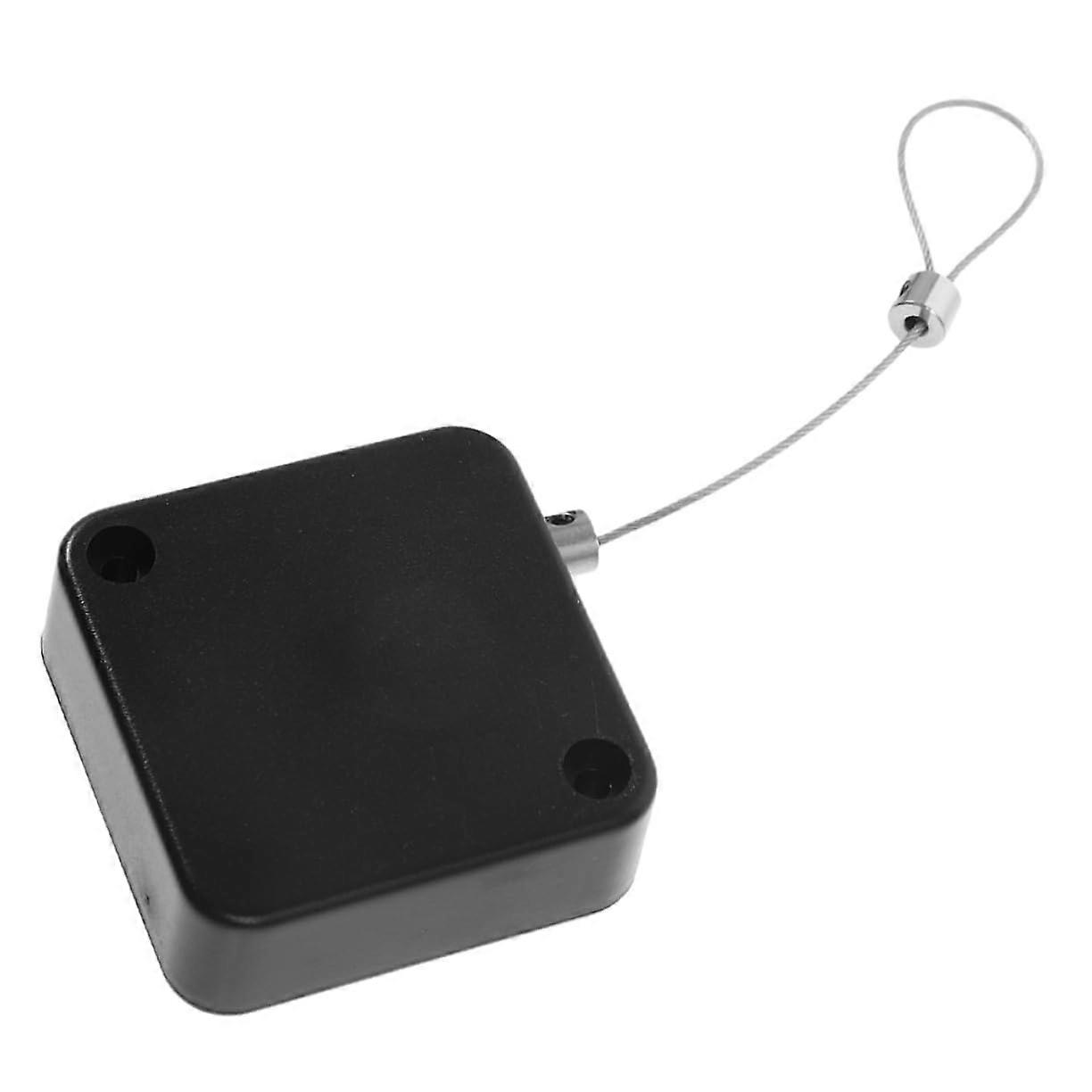 Antitheft pullbox retractable locking cable telescopic antiloss tools antiloss tool antilost equipment antilost tether black steel wire Ref: 4723