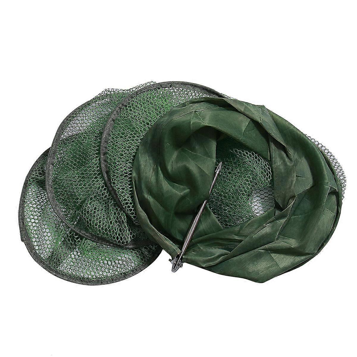 Foldable Mesh Fish Net Portable, Lightweight & Durable Outdoor Fishing Gear for Quick Setup