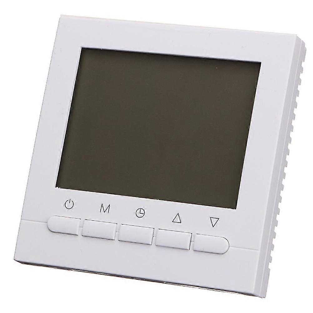 Smart Thermostat Wireless Programmable For Heating System White Temperature Adjusting 1Pcs