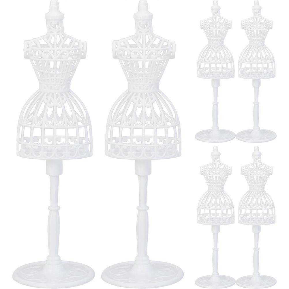 Clothes Mannequin Display Wedding Dress Model Stand 6Pack White Plastic