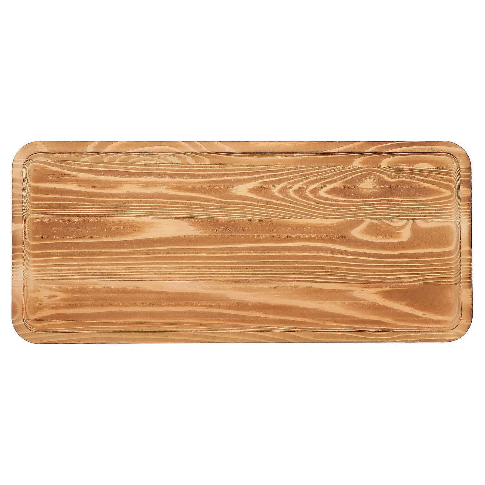Decorative Tray Rectangular Wooden Serving Tray for Table Coffee Color 41.00X8.00X1.60CM Serving Drinks and Snacks 1Pcs