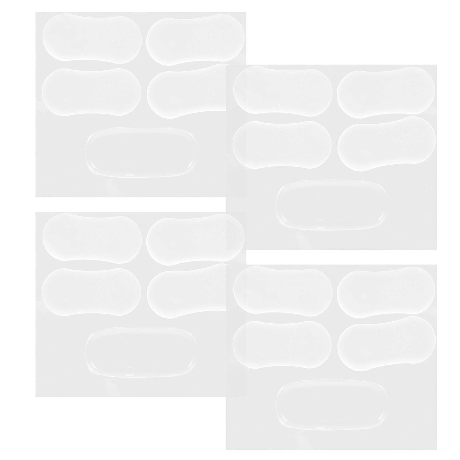 Toilet Seat Bumper Replacement Cushioning Accessory Daily Use 5.00X2.30X1.10CM Silicone 20Pcs
