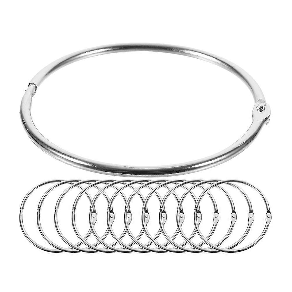 Book Binding Rings Loose Leaf Ring Sample Holding Office Workers 24Pcs