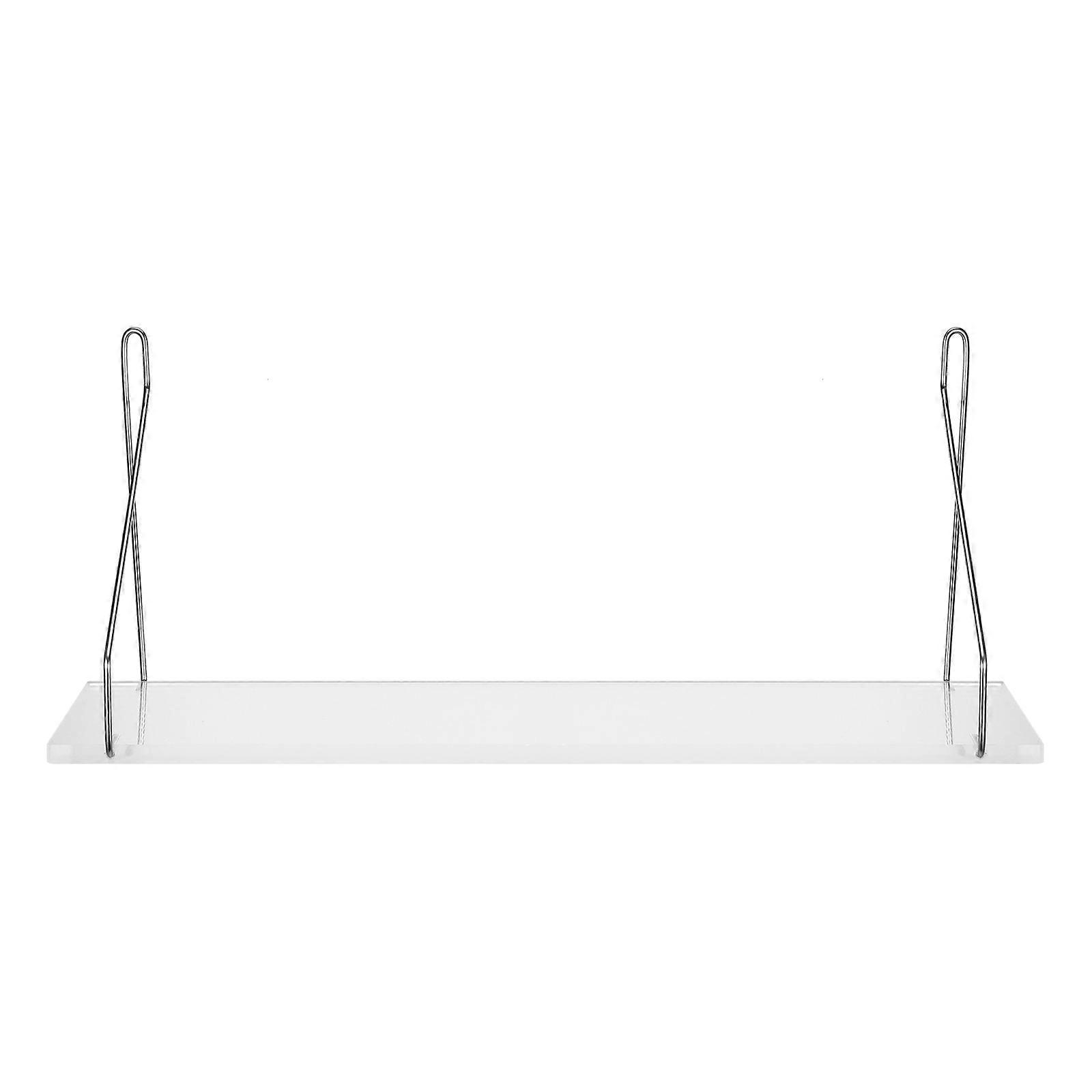 Floating Wall Shelf Bathroom Kitchen Homeowners Transparent Rectangular Storage 40.00X14.70X0.70CM 1Pcs