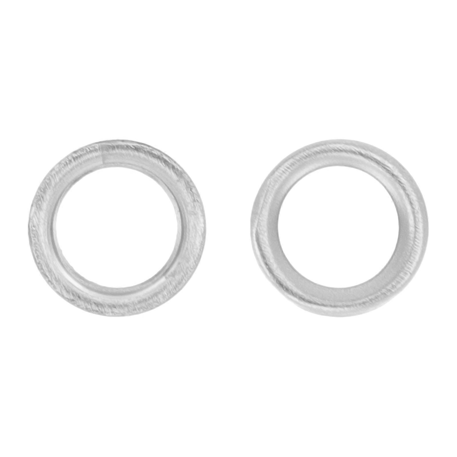 Nickel Plated Flute Sleeves for Flute Key Pad Musical Instrument Pad 2Pcs