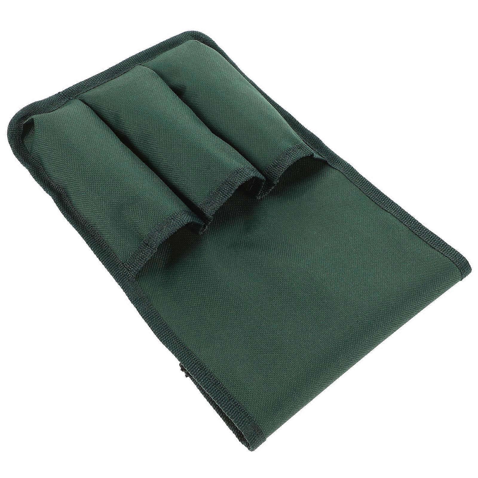 Kneeler Side Pouch Kneeling Stool Side Bag DIY Projects Tool Storage Green 37.00X19.00X1.00CM 1Set