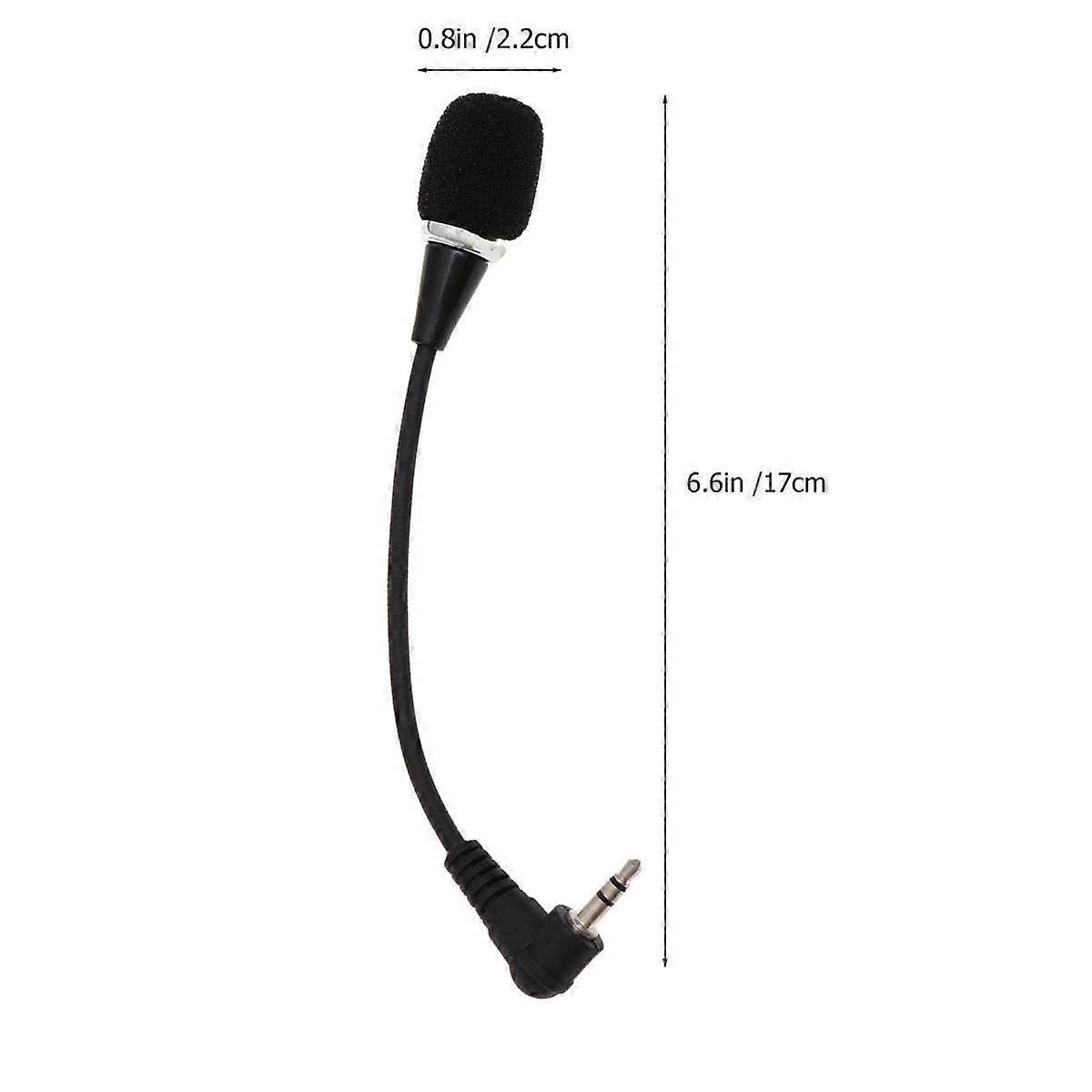 Mini Condenser Microphone Mono 3.5mm Plug- Computer Laptop Voice Amplifier Vocal Pickup 1Pack