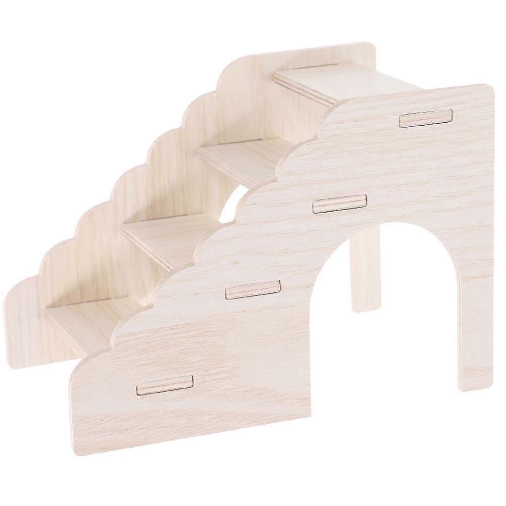 Hamster Wooden Climbing Ladder for Pets – Durable, Natural Activity Platform for Hamsters and Gerbils, Easy to Clean, Space Saving Design