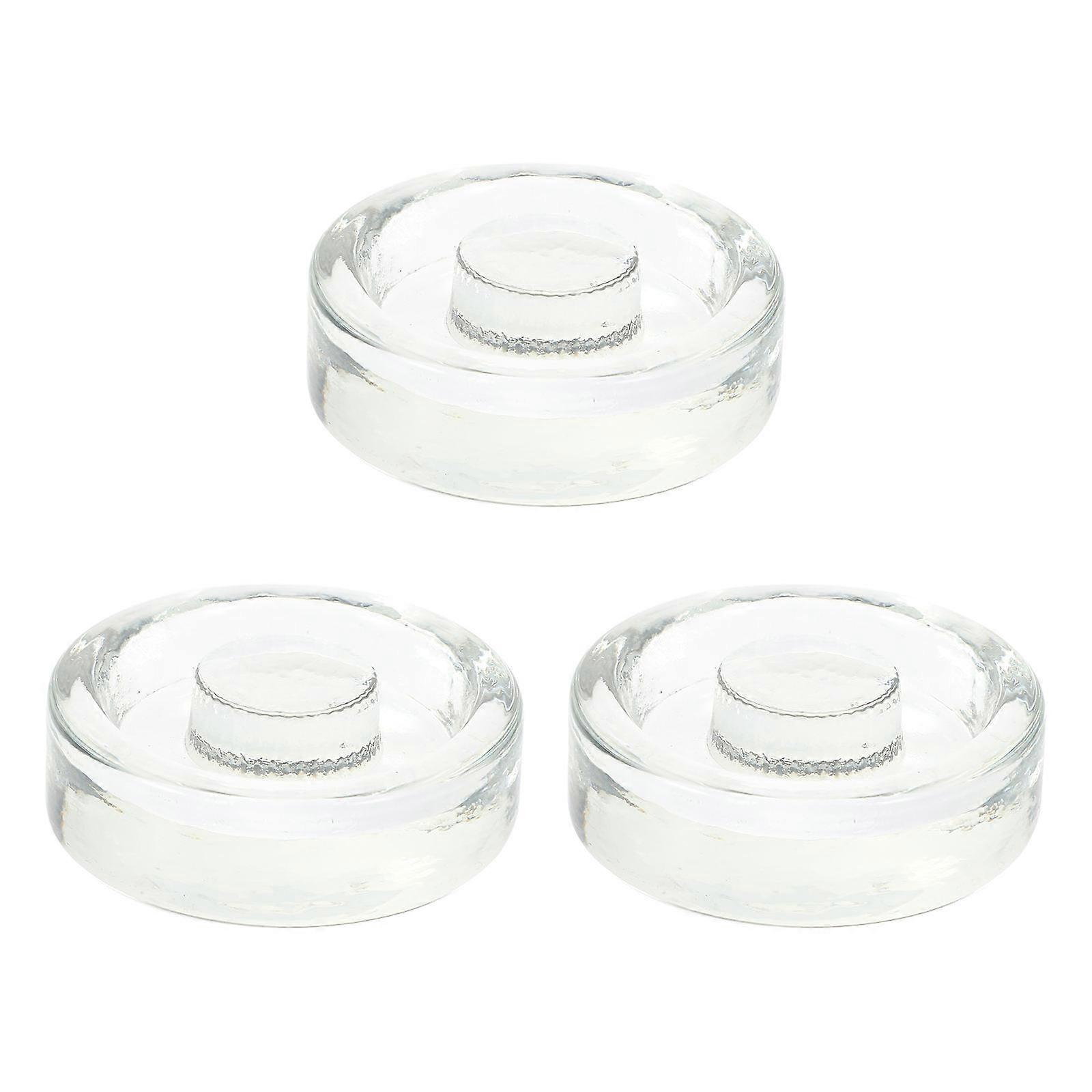 Poids de fermentation en verre Poids en verre Bocaux de fermentation Pendaison de crémaillère 7X7X2.2CM 3Pcs