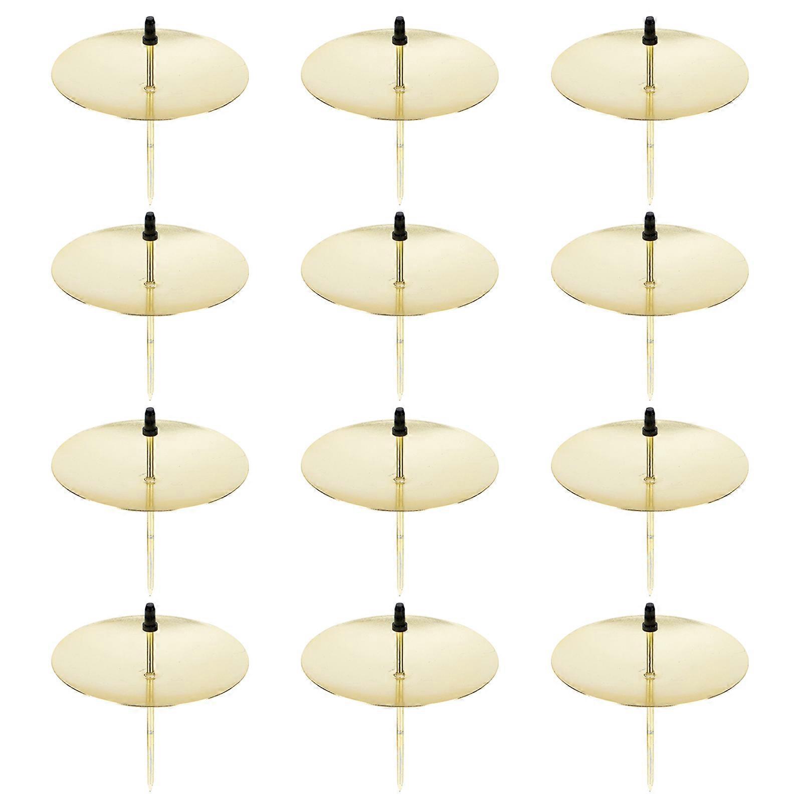 Metal Candle Holder Fixator for Candle Fixing 12Pcs