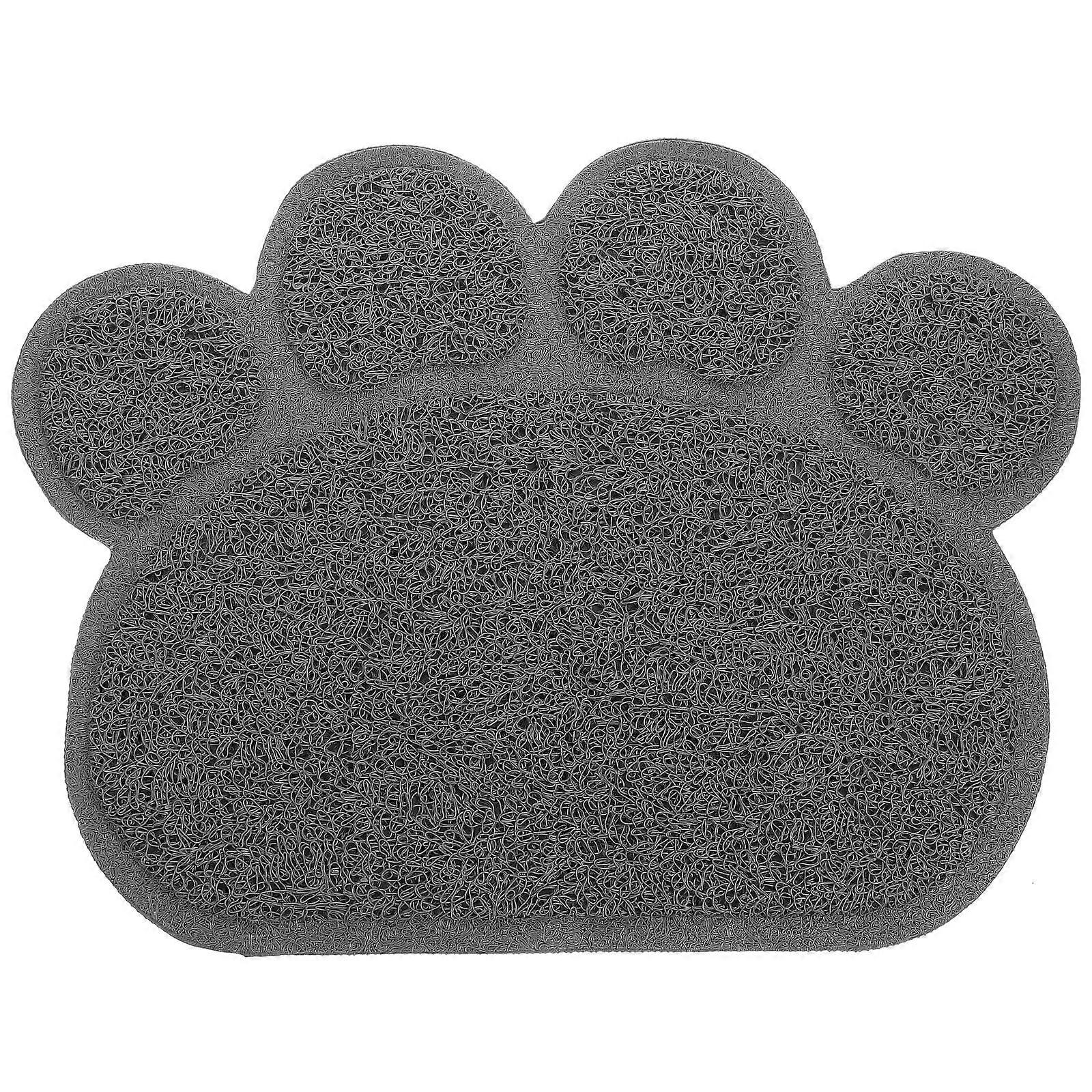 Litter Mats for Cat Indoor Use Gray 40.00X30.00X0.50CM Doormat Style 1Set