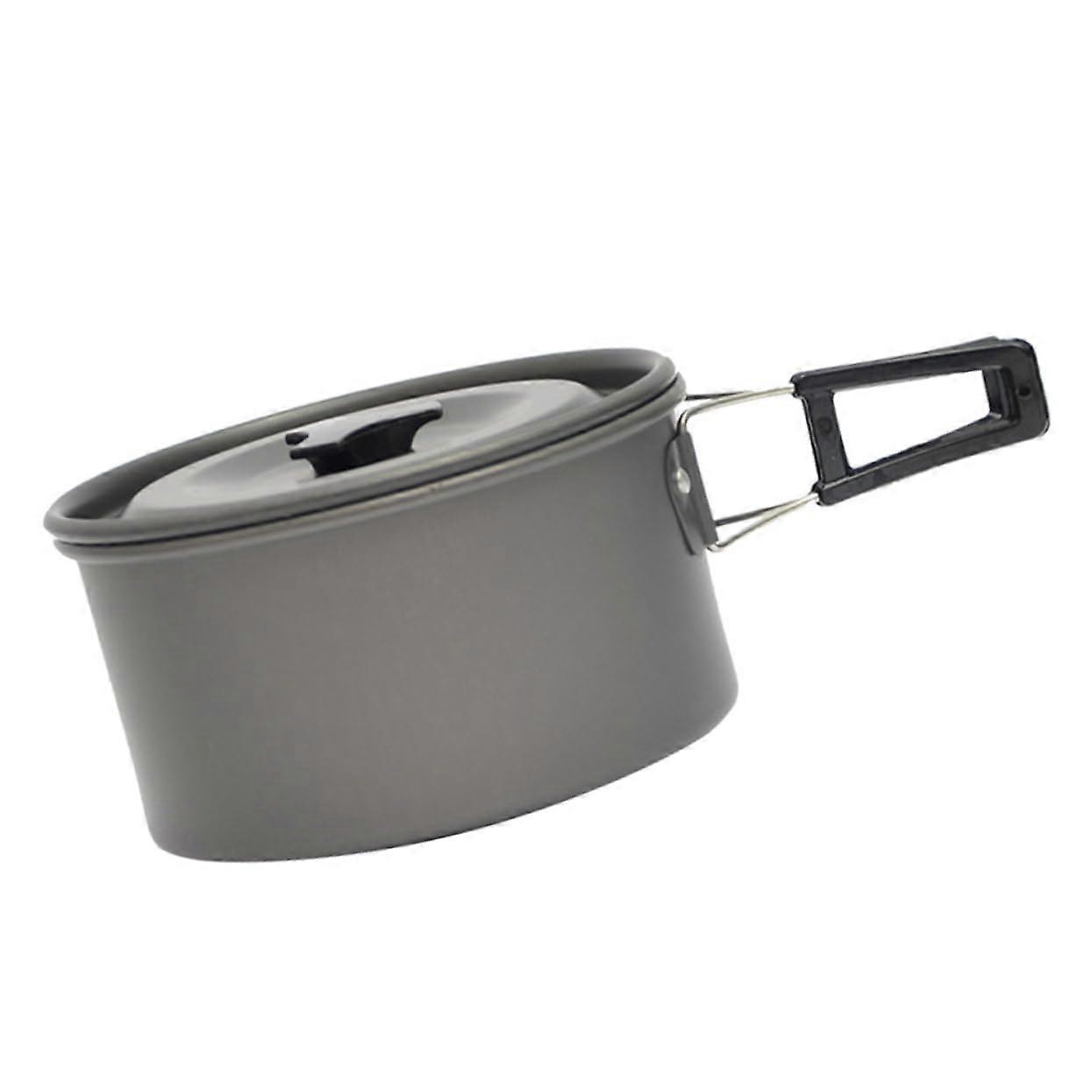 1 Set Camping Cookware NonStick Cooking Pot for Outdoor Activities Picnic with Practical Storage Bag for Safe
