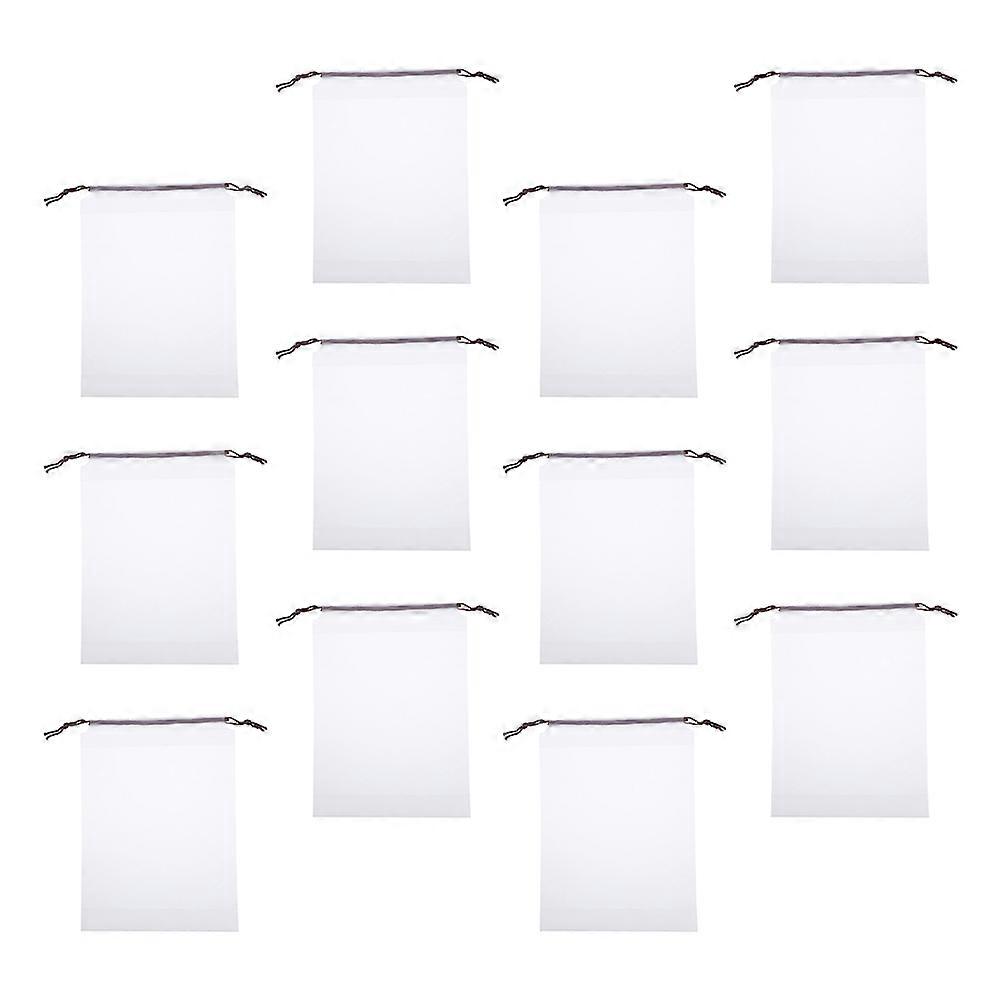 Impact-Resistant Shoe Pouch Clear Drawstring Bag 35x25cm 30Pcs