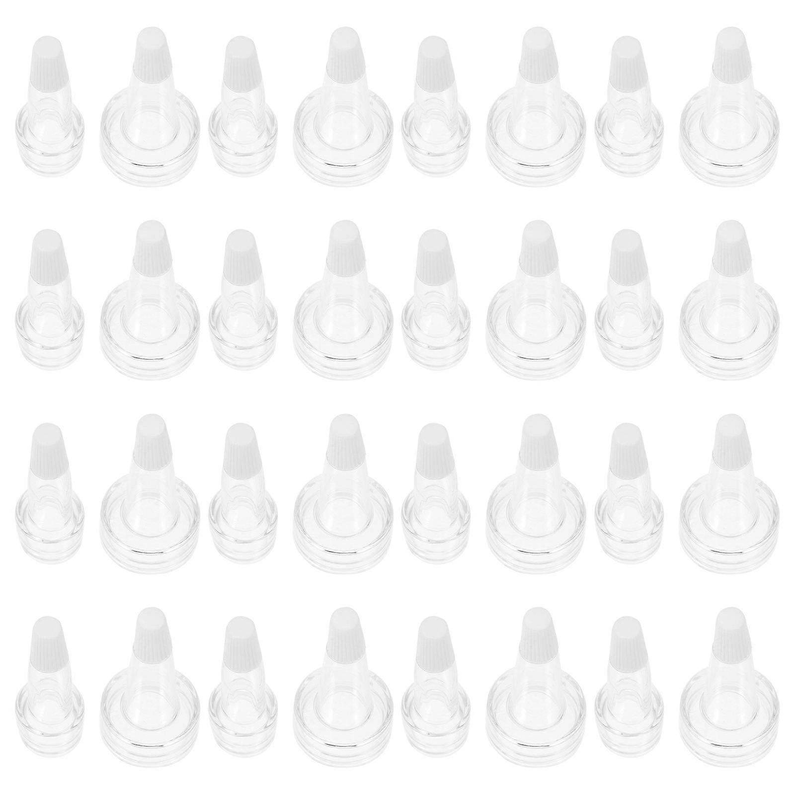 Transparent Silicone Vial Bottle Caps for Bottle Use Strong and Portable 100 Pieces