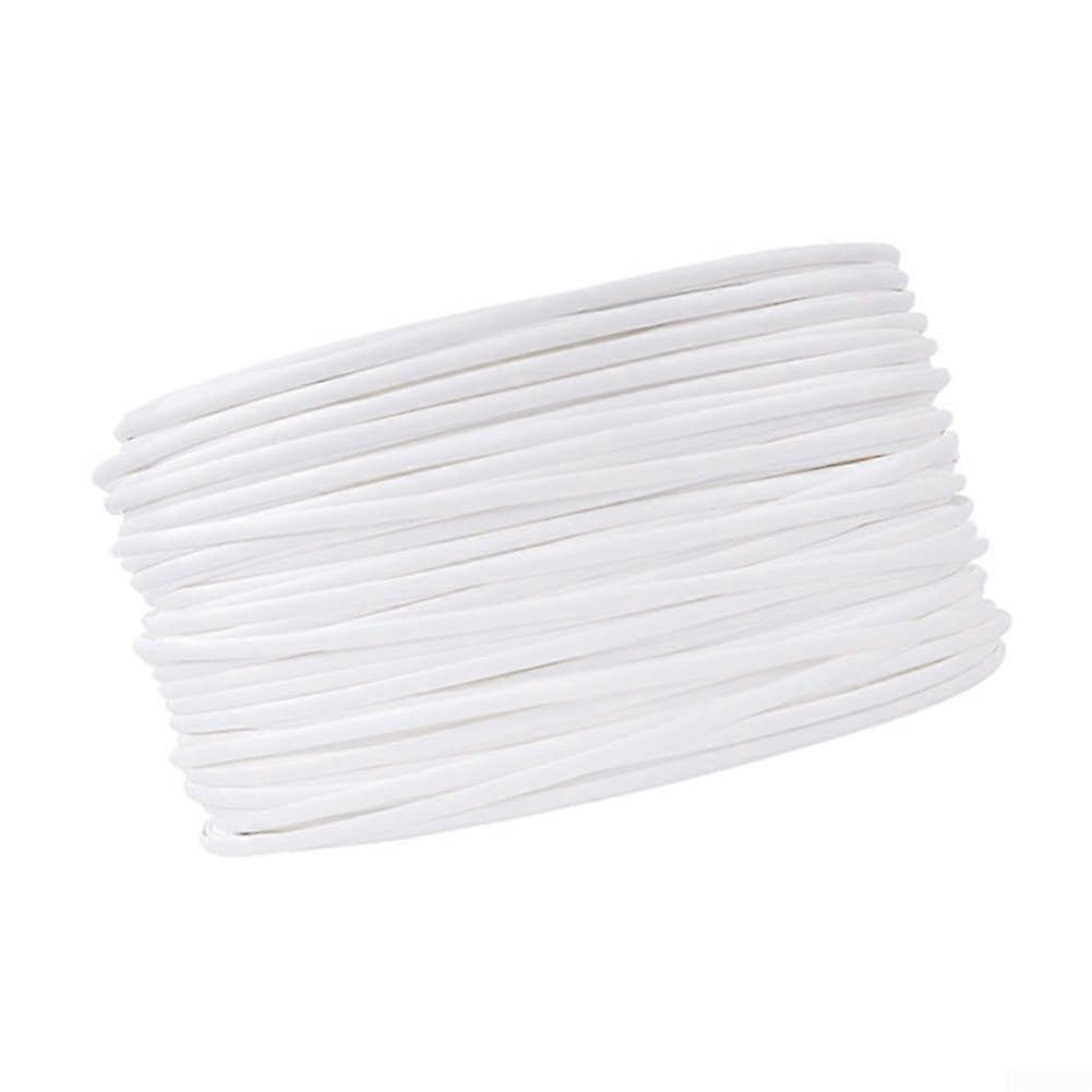 Rattan Furniture Fixing Kit Wicker  Material 120ft Plastic Woven (White)