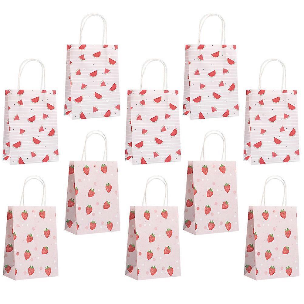 Paper Favor Bags Kids Candy Bags Party Decorations Rectangular 15x8cm Carrying 10Pcs