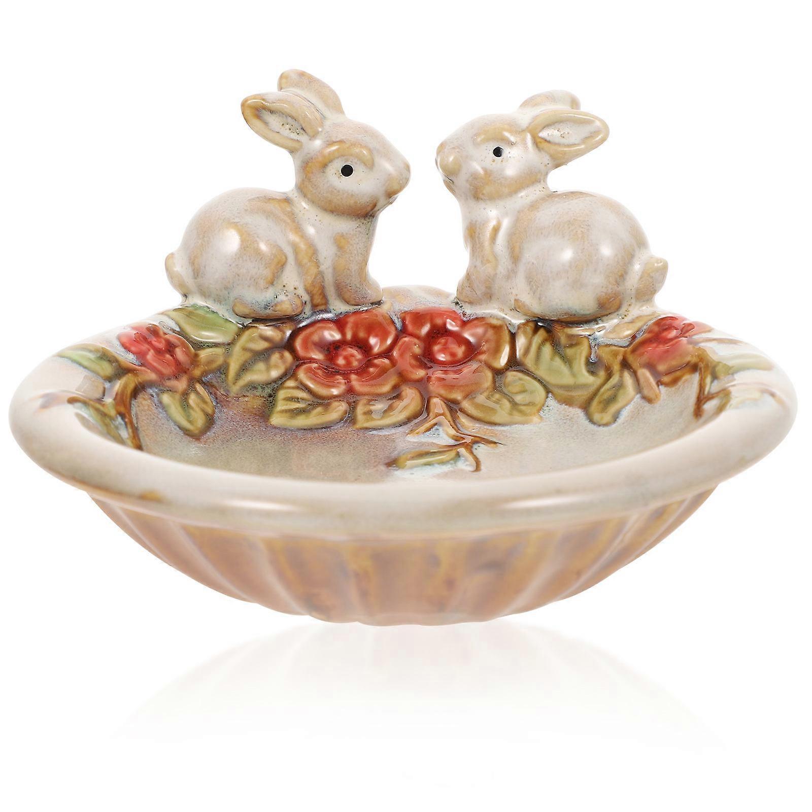 ジュエリートレイセラミックフードトレイホームファニッシング5.1X5.1X2.8in 1個