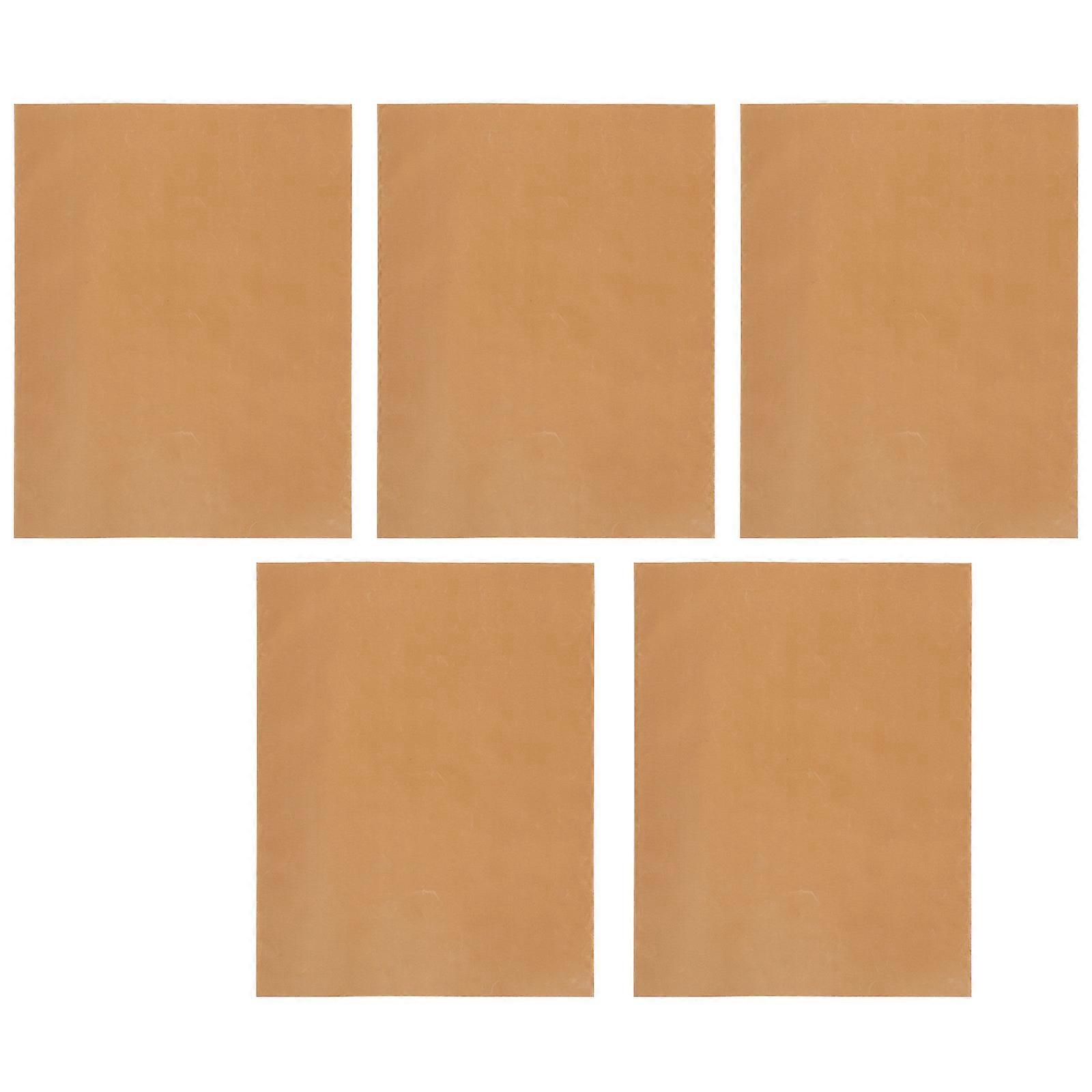 Food Warming Pad Heat Press Pad Rectangular Light Brown 50.00X40.00X0.10CM Heat-Resistant 5Pack