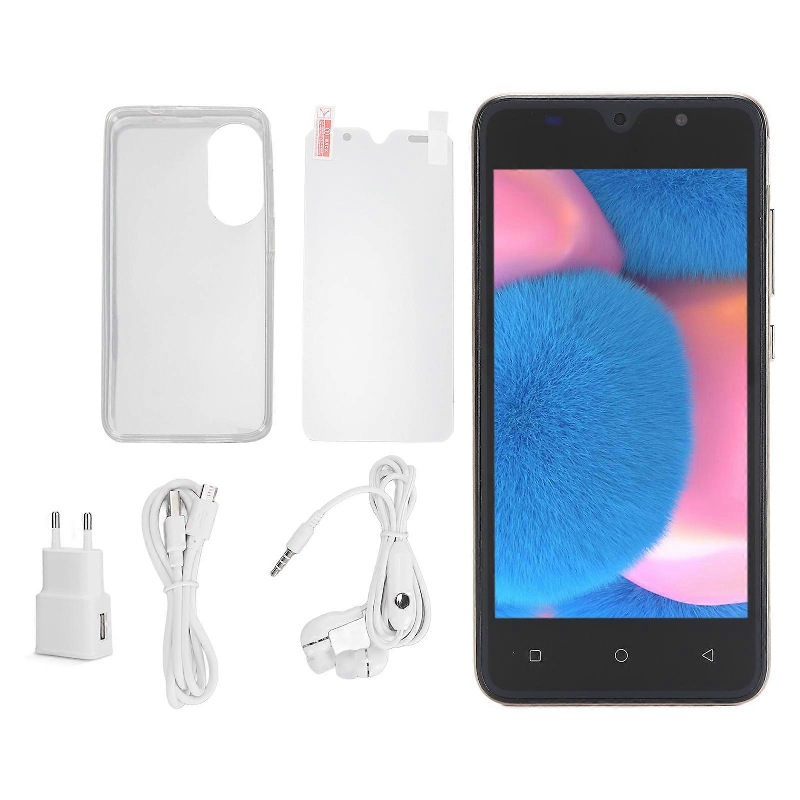 Unlocked 5" Smartphone: HD Screen, 4GB RAM, Face Recognition, Android 13, 6800mAh