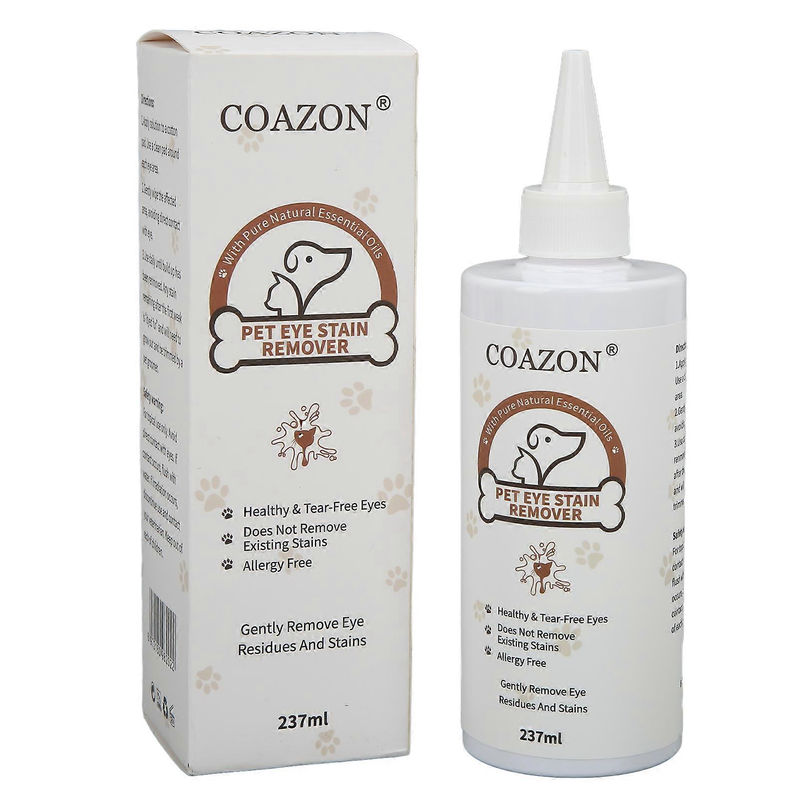 Pet Eye Tear Remover Dog and Cat Eye Drops Pet Eye Excrement and Eye Dirt Cleansing Agent 237ML