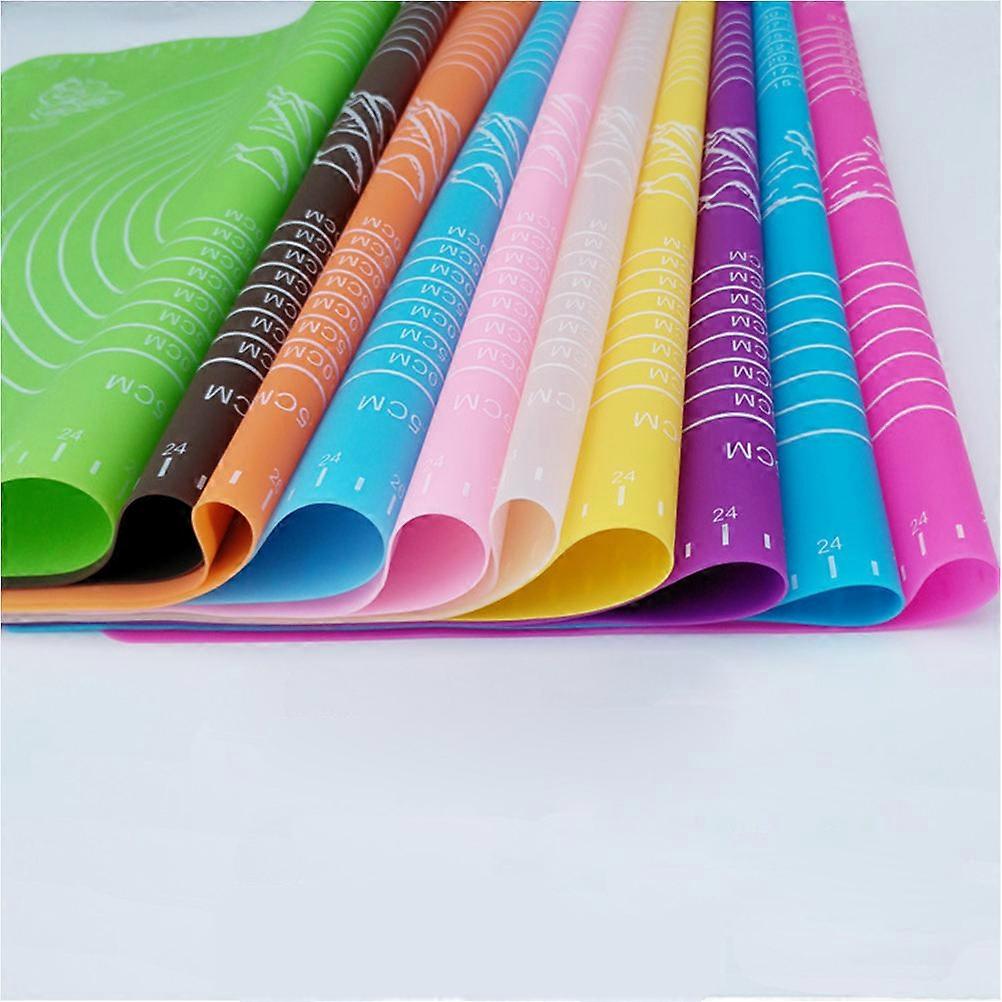 Macaron Baking Mat Non Stick Kneading For Baking Purple 50x40cm 2Pack