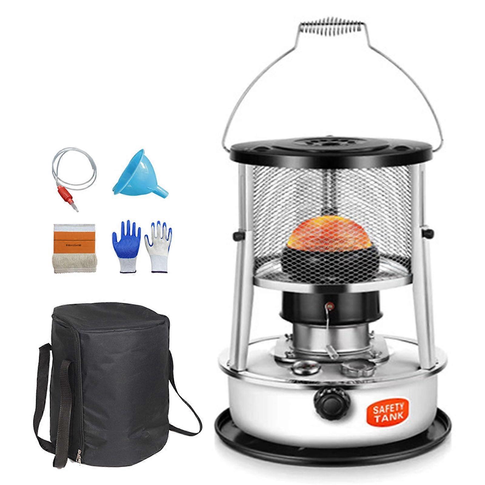 Multifunctional Kerosene Stove Heater for Indoor and Outdoor Use, Portable Stainless Steel Petroleum Heater with Various Accessories