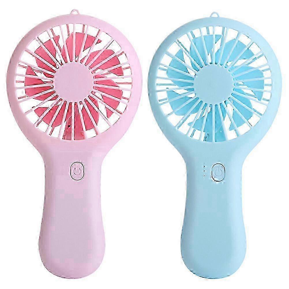 2pcs μίνι φορητός φορητός επανακαταλογηστέος προσωπικός ανεμιστήρας ταξιδιού