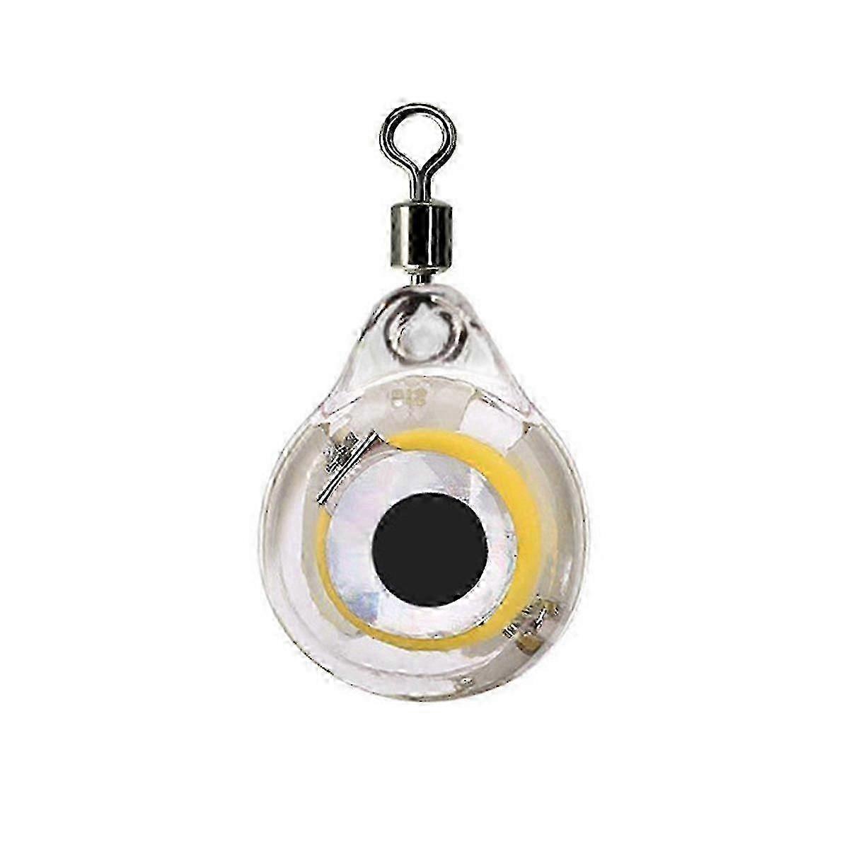Eye-Shaped LED Fish Light Lure - Colorful Luminous Lamp for Deep Drop Squid Fishing Bait